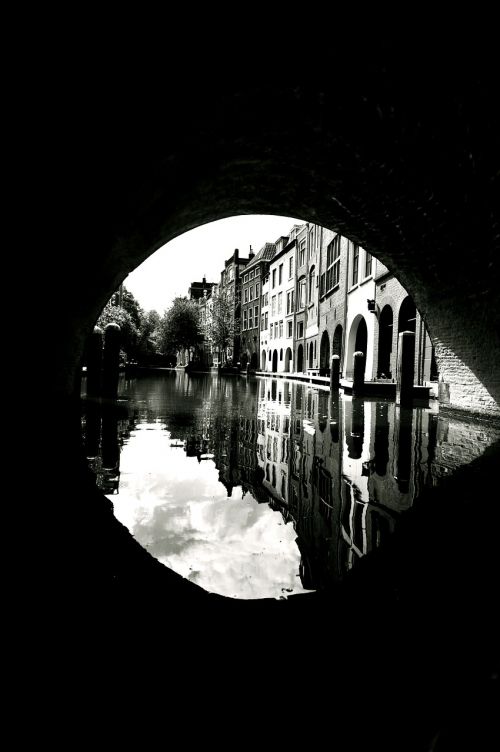 Utrecht, Kanalas, Nyderlandai, Apmąstymai, Holland, Vanduo