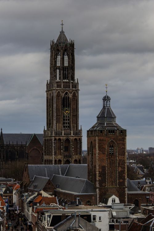 Utrecht, Dom Bokštas, Centras, Bokštas, Bažnyčia, Bažnyčios Bokštas, Architektūra
