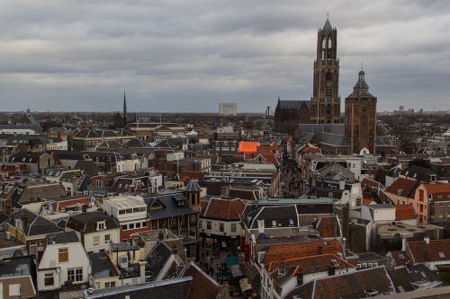Utrecht, Centras, Centrinis, Namai, Dom, Dom Bokštas, Architektūra, Nyderlandai, Bokštas