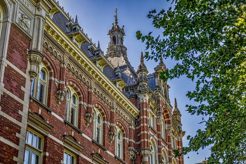 Utrechtas,  Namas,  Fasadas,  Nyderlandai,  Architektūra,  Metai,  Olandų,  Europos,  Olandija