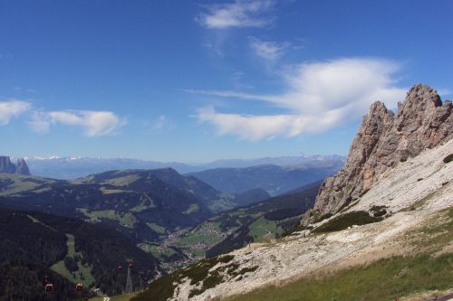 Val Gardena, South Tyrol, Alpės, Dolomitai