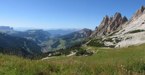 Val Gardena, South Tyrol, Italy, Kalnai, Dolomitai