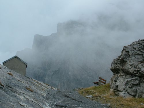 Valais, Šveicarija, Kalnai, Debesys