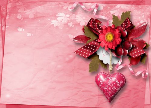 Valentine, Širdis, Meilė, Romantiškas, Atvirukas, Skaitmeninis Menas, Komponavimas, Santykiai, Romantika, Kompiuterinė Grafika, Valentino Diena