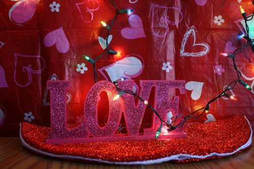 Valentine, Valentino Diena, Raudona, Rožinis, Širdis, Žibintai, Šventinis, Romantika, Meilė, Dekoruoti, Apdaila, Spindesys, Ženklas