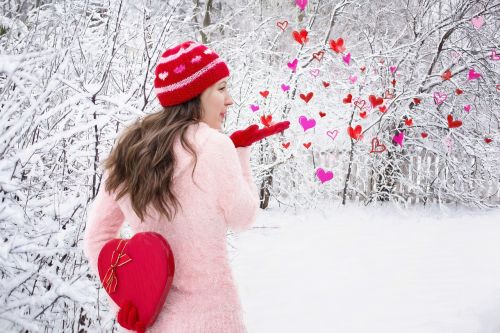 Valentino Diena, Valentine, Širdis, Graži Mergina, Meilė, Raudona, Šventė, Romantika, Šventė, Kortelė, Romantiškas, Rožinis, Pasveikinimas