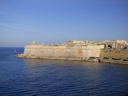 Valeta,  Malta,  Jūra,  Fortas,  Europa,  Architektūra,  Mėlynas,  Viduržemio Jūros