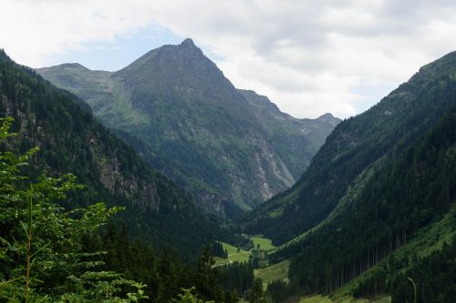 Slėnis, Kalnai, Perspektyva, Kraštovaizdis, Alpių, Miškas, Gamta, Dangus, Slėniai