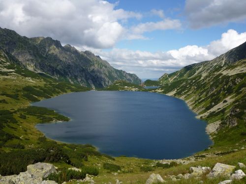 Slėnis Iš Penkių Tvenkinių, Tatry, Kalnai, Pėsčiųjų Takai, Aukštas Tatras, Tvenkinys, Kalnų Tvenkiniai