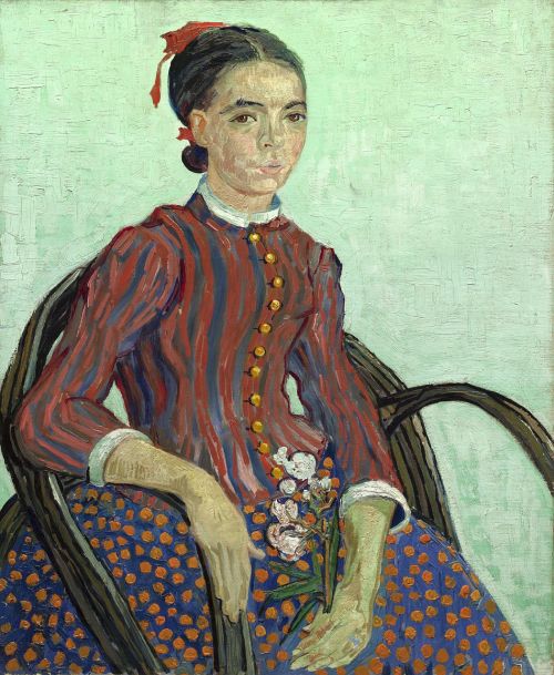 Van Gogh, Vincent, La Mousme, Vintage, Dažymas, Moteris, Lady, Portretas