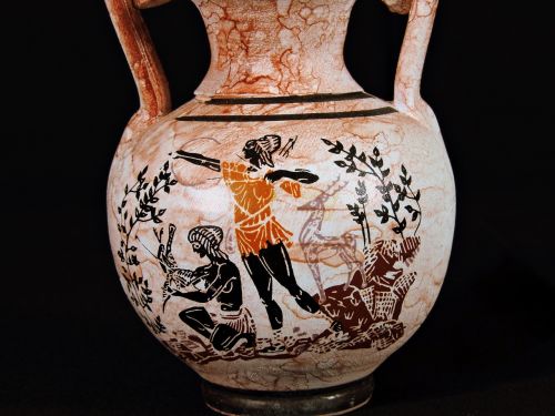 Vazos, Amphora, Dažymas, Grožis, Medžioklė, Lankas, Rodyklė, Graikija