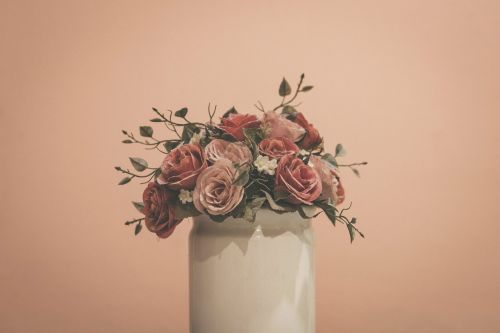 Vazos, Puokštė, Gėlės