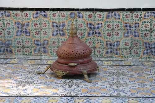 Vazos, Senas, Mozaika, Ornamentas, Vintage, Dizainas, Gėlių, Tunisas