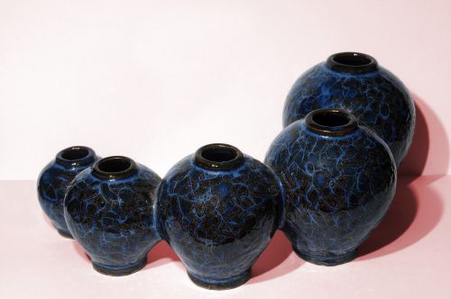 Vazos, Kinija, Penki, Keramika, Mėlynas