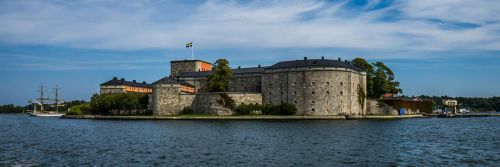 Vaxholm, Fortas, Stockholm, Švedija, Tvirtovė, Architektūra, Pastatas, Vanduo, Skandinavija