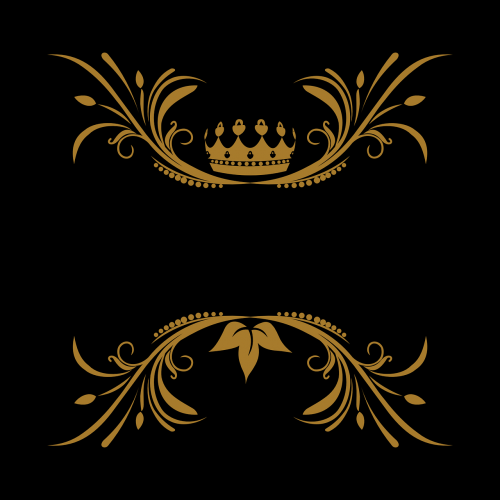Vektorius, Arabesque, Gėlių, Karalius, Karūna, Logotipas, Nemokama Vektorinė Grafika