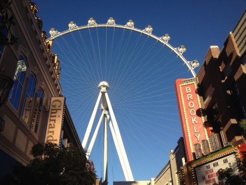 Vegas, Miestas, Architektūra, Didelis Ritinys, Stebėjimo Ratas, Brooklynas, Ferris Ratas, Didžiausia Pasaulyje
