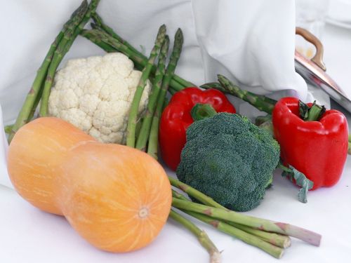 Daržovių, Raudona, Žalias, Oranžinė, Balta, Paprika, Ekologiškas, Sveikas, Maistas, Mityba, Vegetariškas, Natūralus, Ingredientas, Žaliavinis, Salotos, Brokoliai