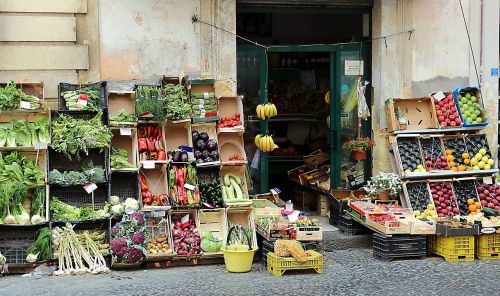 Daržovės, Vaisiai, Daržovių Parduotuvė, Daržovių Stendas, Sicilija, Vaisių Stovykla