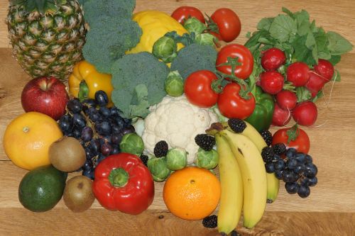 Daržovės, Vaisiai, Sveikas, Mityba, Vitaminai, Maistas