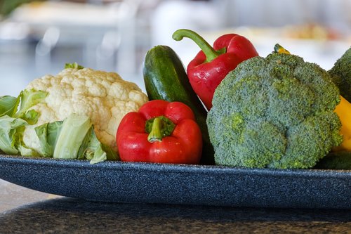 Daržovės,  Paprikos,  Kohl,  Žiediniai Kopūstai,  Cukinijos,  Brokoliai,  Maisto,  Mitybos,  Veganas,  Sveiki,  Vitaminai