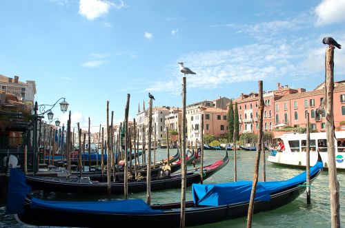 Venetian, Kanalas, Gondola, Valtis, Vanduo, Italy, Venecija