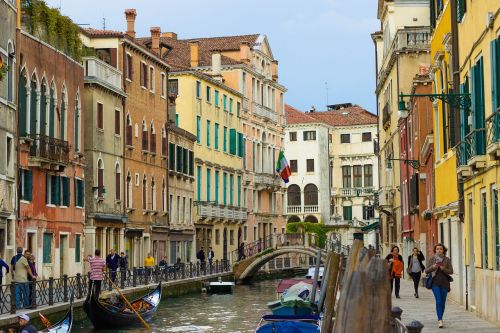 Venetian Kanalas, Renesansas Italijoje, Venecija, Vanduo, Europa, Tradicinis, Europietis
