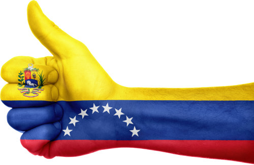 Venezuela, Vėliava, Ranka, Patriotinis, Patriotizmas, Simbolis, Ženklas, Nykščiai Aukštyn, Šalis