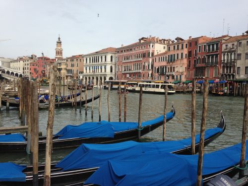 Venecija, Kanalas, Italy, Gondolos