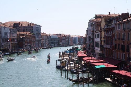 Venecija, Kanalas, Gondolos, Italy, Paminklai, Haven, Seni Namai, Vanduo, Architektūra