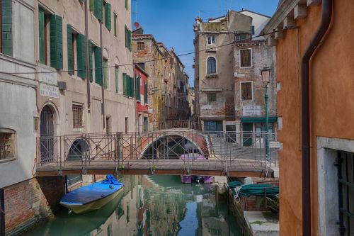 Venecija, Tiltai, Kanalas, Kelionė, Italy, Pastatas