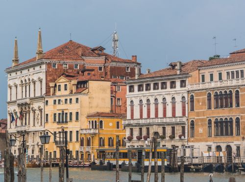 Venecija, Italy, Architektūra, Didysis Kanalas, Europa, Vanduo, Turizmas, Venetian, Venezija, Pastatas, Dangus, Romantiškas