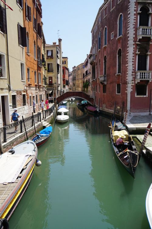 Venecija, Gondola, Kanalas, Venetian, Atostogos, Italy