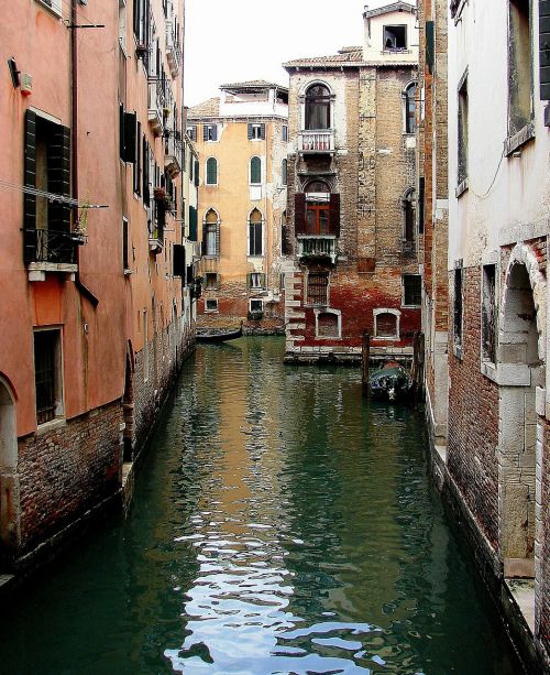 Venecija, Venezija, Stdteil San Marco, Kanale, Italy Palazzo, Kanalas, Offside, Tylus, Be Turistų