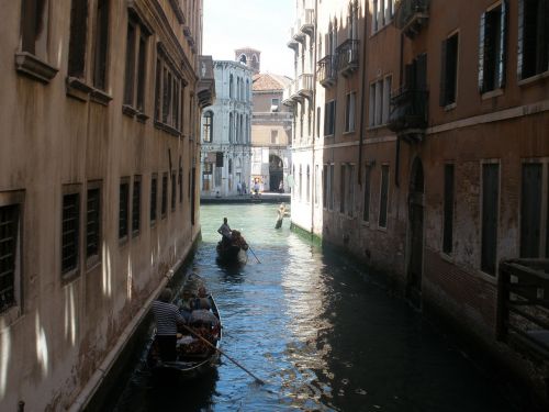 Venecija, Miestas Ant Upės, Maža Venecija, Vanduo, Italy, Canale Grande, Gondola