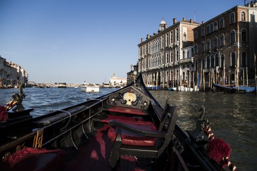 Venecija, Gondola, Italy, Vanduo, Romantiškas, Romantika, Peizažas