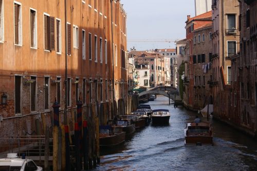 Venecija, Italy, Gatvė, Valtys, Vanduo, Kanalas, Europa, Miestas