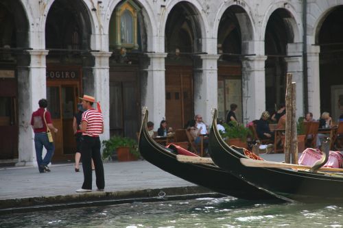 Venecija, Italy, Europa, Kanalas, Venetian, Venezija, Turistinis