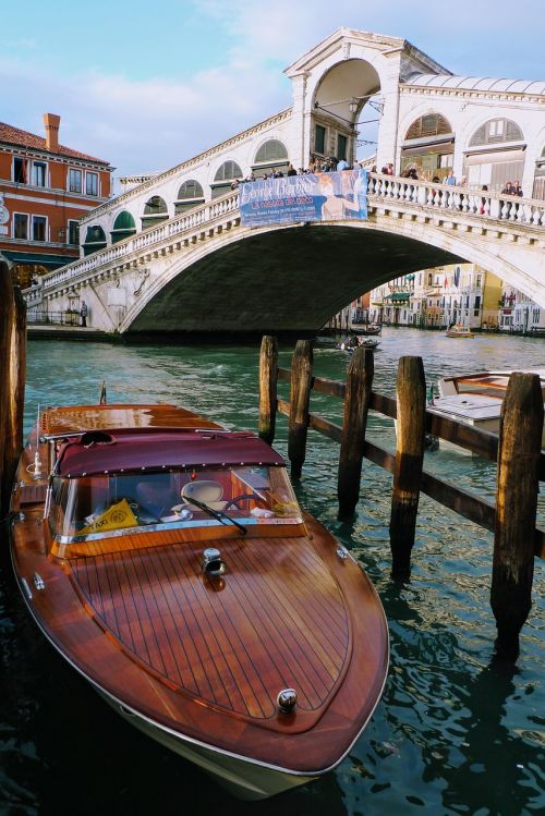 Venecija, Rialto, Tiltas, Valtys, Kanalas, Venetian, Namai, Didysis Kanalas, Taksi, Valtis Taksi, Italy, Architektūra