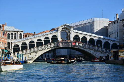 Venecija, Canale Grande, Tiltas, Italy, Rialto
