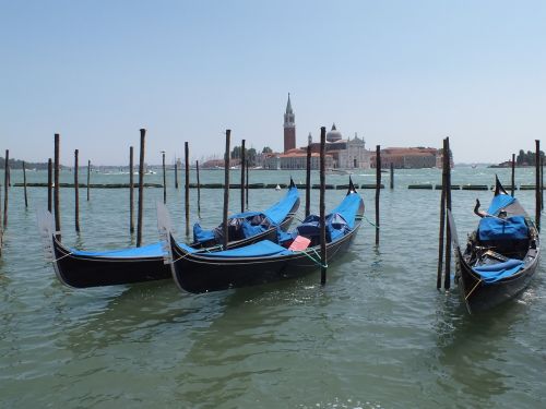 Venecija, Italy, Gondola, Vanduo, Gondolos, Valtys, Romantiškas