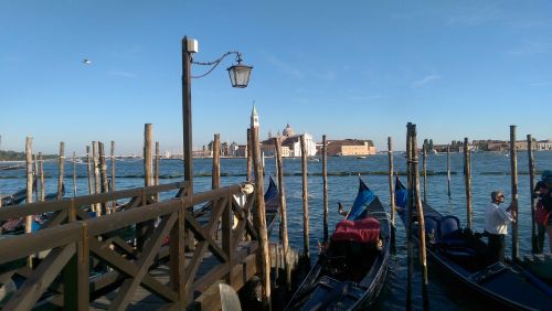 Venecija, Gondola, Kanalai, Vanduo, Italy, Bažnyčios