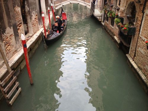 Venecija, Gondola, Italy, Kanalas, Vanduo, Romantika, Romantiškas, Valtis