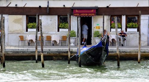 Venecija, Gondola, Kanalas, Restoranas, Ispanų, Vanduo, Romantiškas, Atostogos, Italy