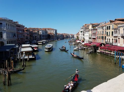 Venecija, Vanduo, Tiltas, Valtys, Gondola, Venetian, Italy, Kanalas