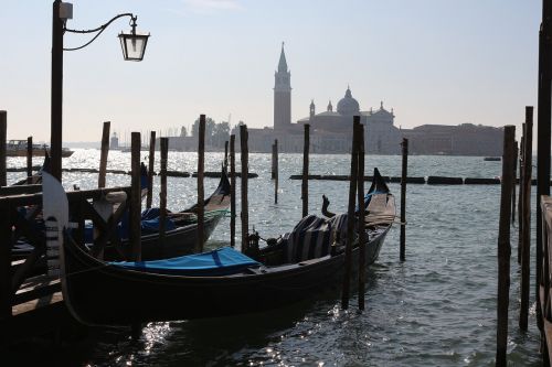 Venecija, Lagūnas, Venecijos Gondola, Gondolos, Žibintas, Vandens Keliai, Italy, Venezija, Romantiškas