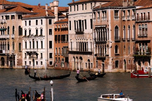 Venecija, Kanalas, Gondola, Vanduo, Italy