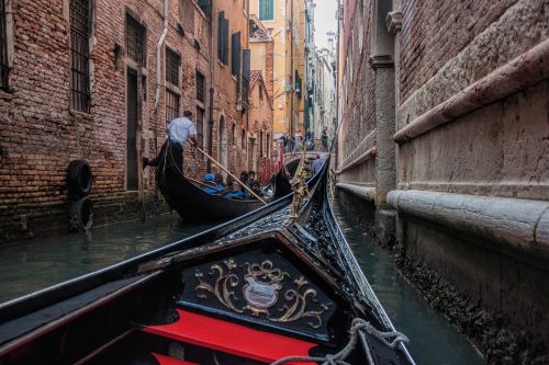 Venecija, Italy, Gondola, Venetian Kanalas