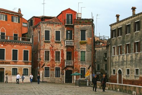 Venecija, Italy, Seni Namai, Senamiestis, Namai, Pastatas