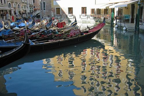Venecija, Gondolos, Gondolieris, Italy, Valtys, Kanalai, Apmąstymai